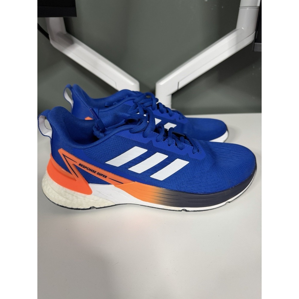 adidas FY8748 Response Super  Mens Running Sneakers Shoes-Blue/orange SZ 8